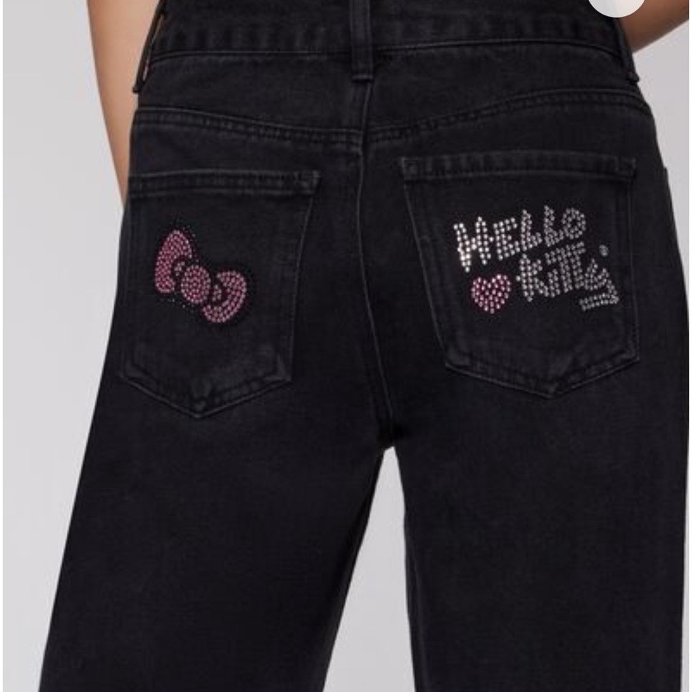Rhinestone Hello Kitty Straight Jeans size 26 - Picture 6 of 6